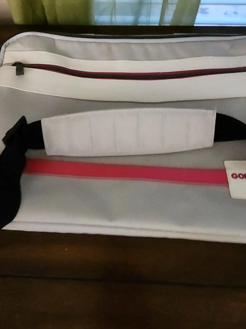 Golla Light Gray and Pink Messenger Bag